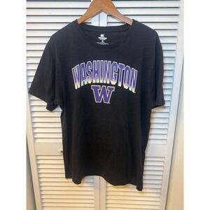 Colosseum Washington Huskies Go Dawgs Black T-Shirt Mens Large NCAA Fan Gear